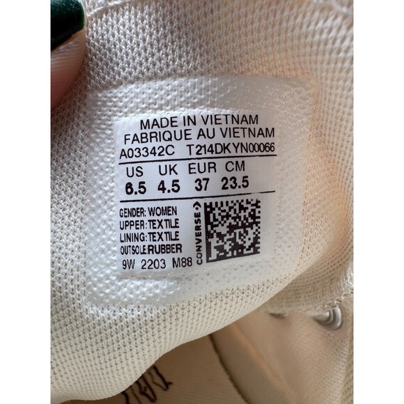 Converse Move Platform Hi Poppy Floral Women's Size 6.5 Ivory Red A03342C Shoes - Picture 5 of 11